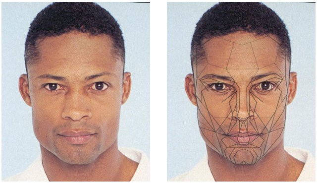 The Male African Face and the Male Variant from the Archetypal Mask